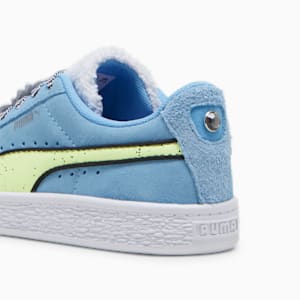 Tenis para niños puma influencers green mesh sneaker Suede, Team Light Blue-Fizzy Light, extralarge